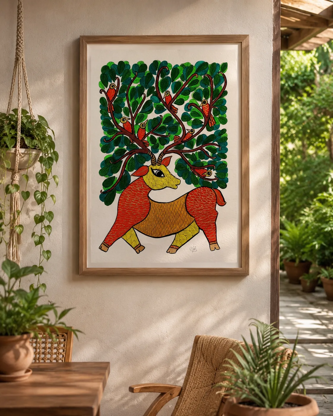 Samriddha Prakriti – Gond – Acrylic and Pen on Recycled Paper