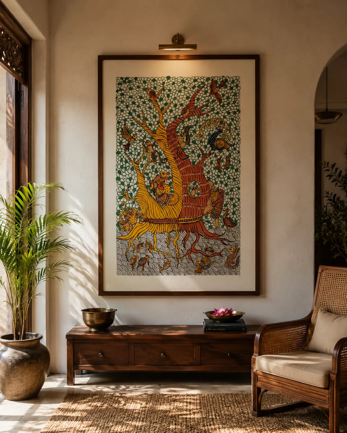Jeevan Vriksha – Gond – Acrylic on Canvas