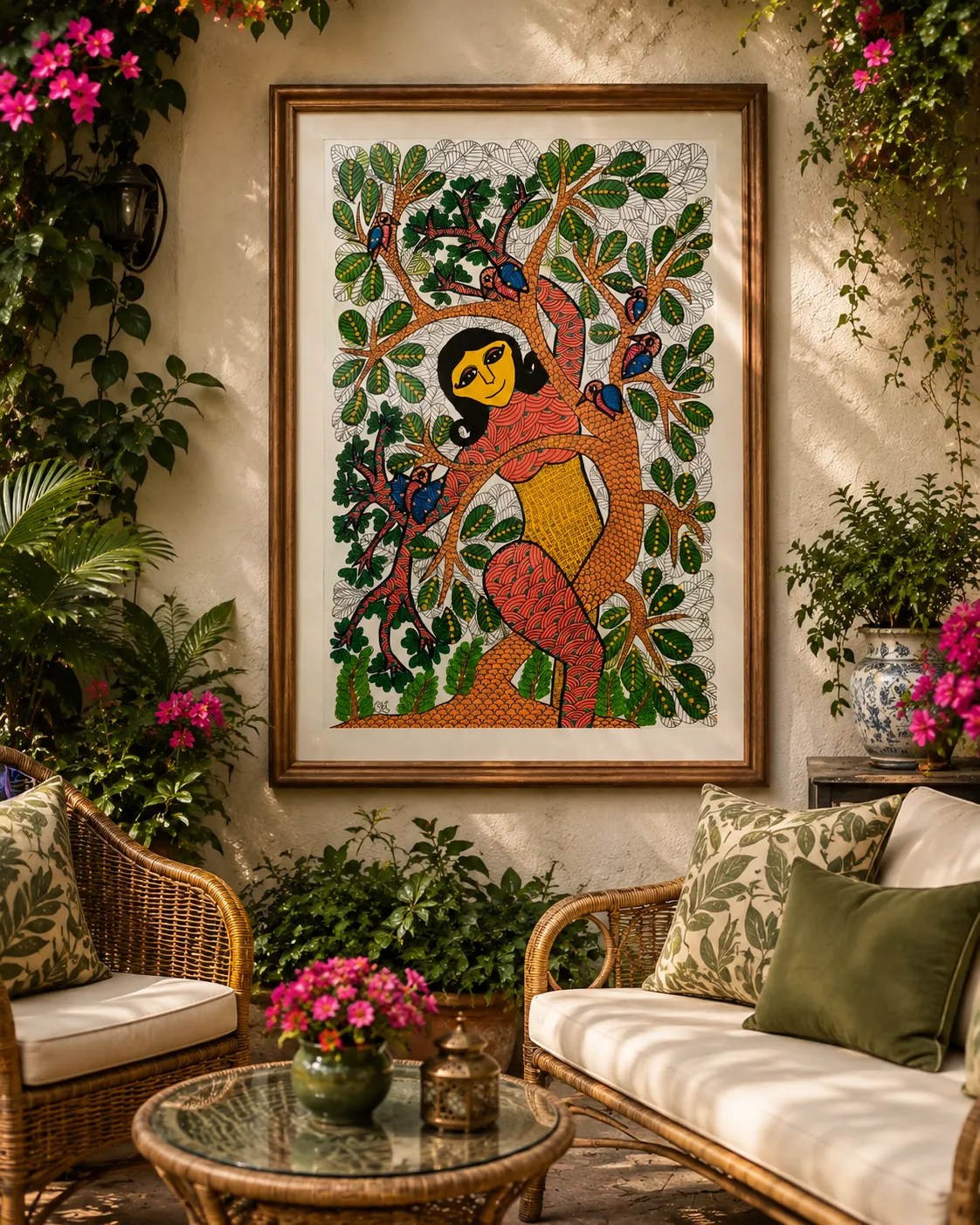 Prakriti – Gond – Acrylic and Pen on Recycled Paper