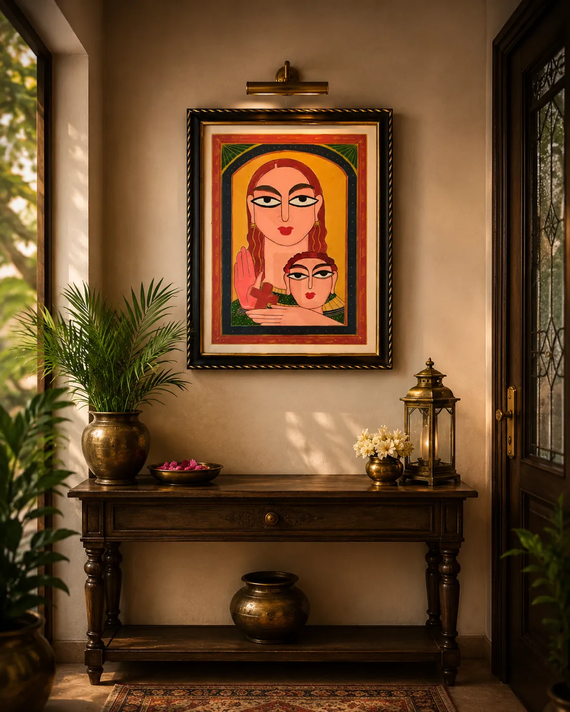 Ma Maria – Kalighat – Acrylic on Paper