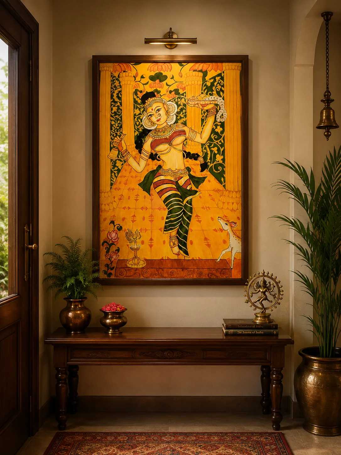 Swagatham – Kerala Mural – Acrylic on Canvas
