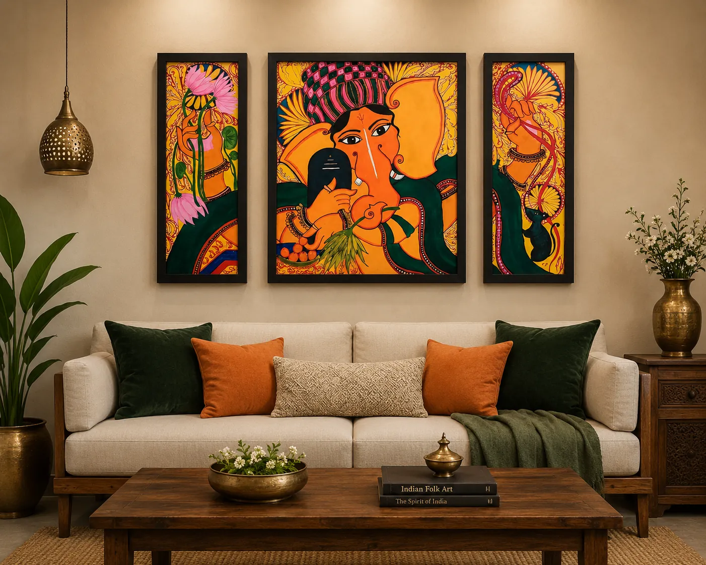 Mangala Murti – Kerala Mural – Acrylic on Canvas