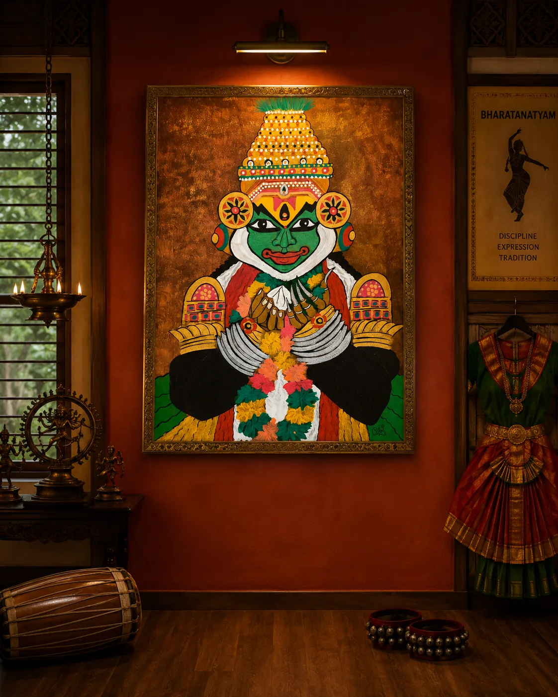Keshava – Kerala Mural – Acrylic on Canvas